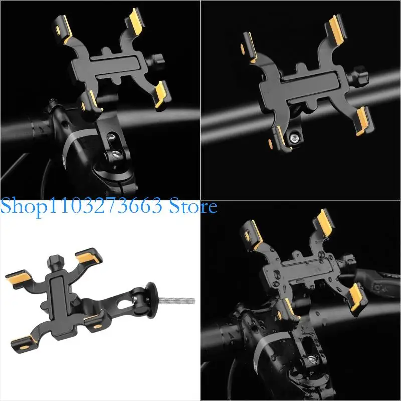 

R6FE Aluminum Alloys Bike Phone Holder Handlebars/Stem Top Mount Phone Clip Brackets