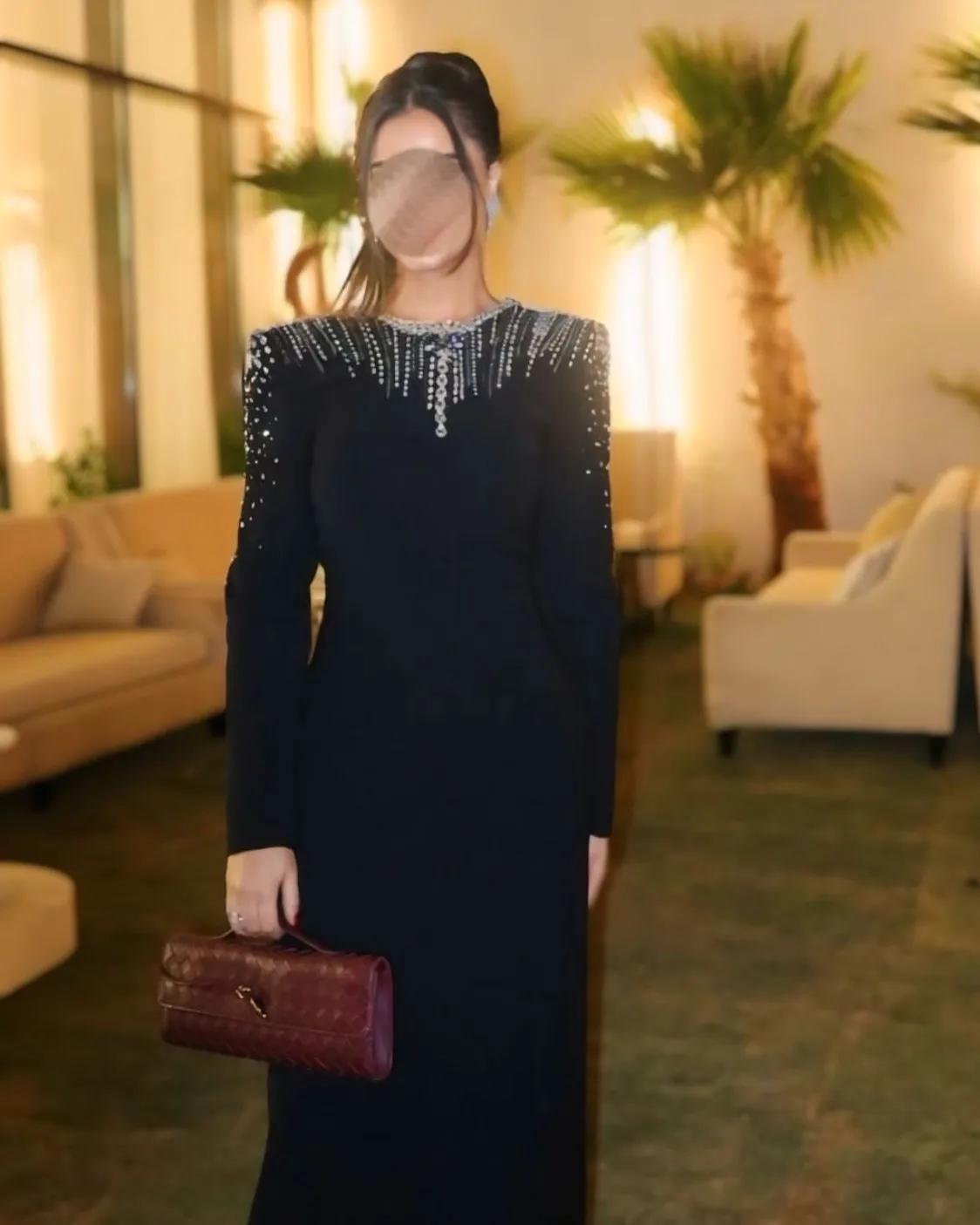 

Customized Long Sleeves Prom DressesO-Neck Cocktail Party Bride Gowns Beadings Evening Dresses Floor Length Party Dresses