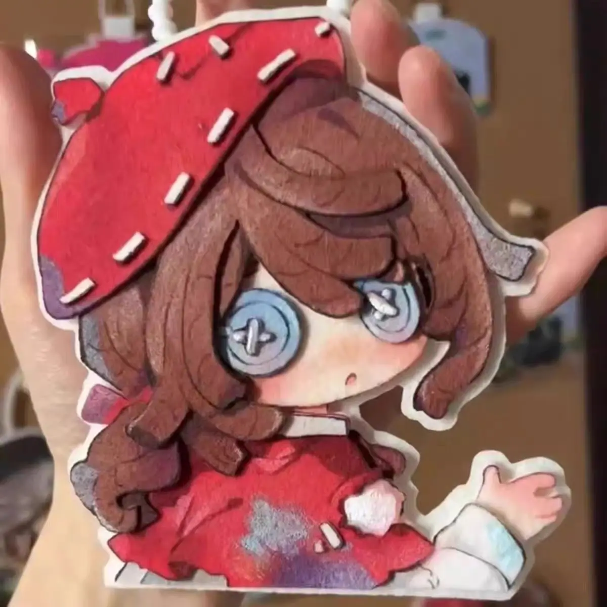 

Anime Identity V Edgar Valden Emily Dyer Cosplay Cute Non woven Fabric Keychain Pendant Backpack Pendant Bag Ornaments Gift