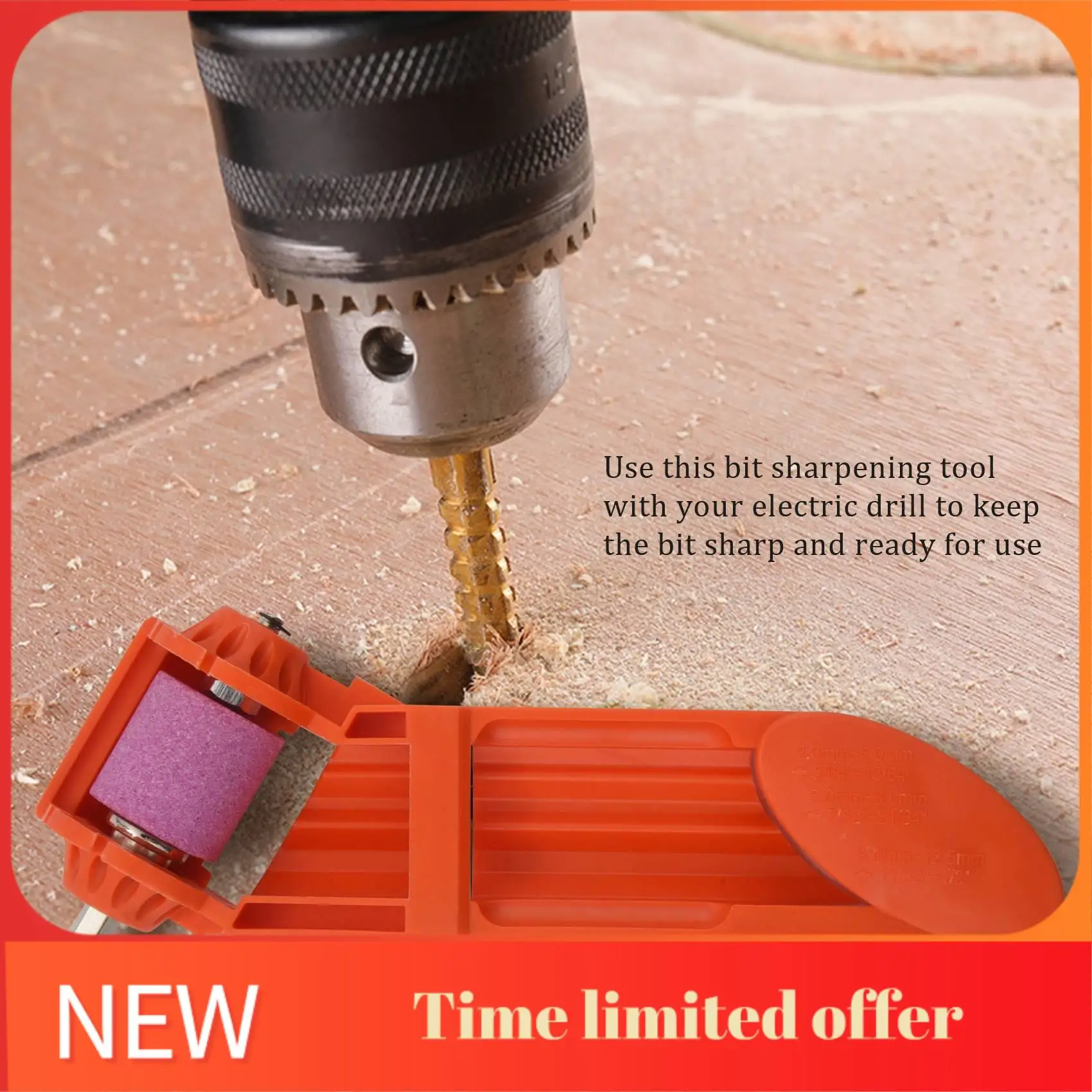 ABHU 2 مجموعة مبراة لقمة مثقاب الماس المحمولة أداة شحذ اكسيد الالمونيوم طحن عجلة لقمة ثقب الحديد القائمة على