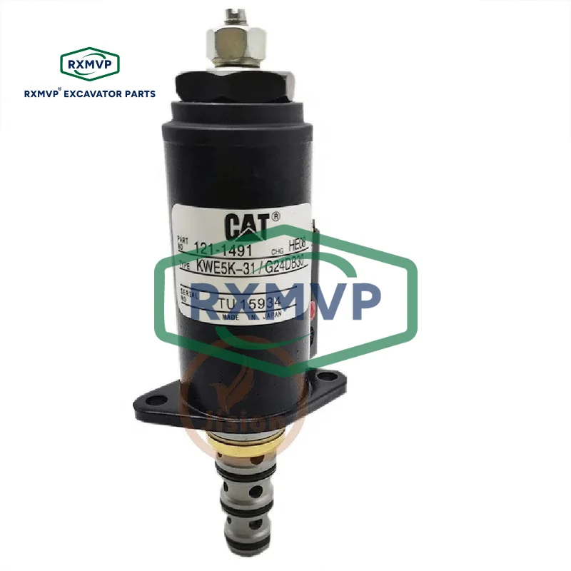 For Caterpillar Excavator Cat E307b E312b E320b E320c E320d E325b Solenoid Valve 121-1491 Kwe5k-31/g24da30 RXMVP RXMVP