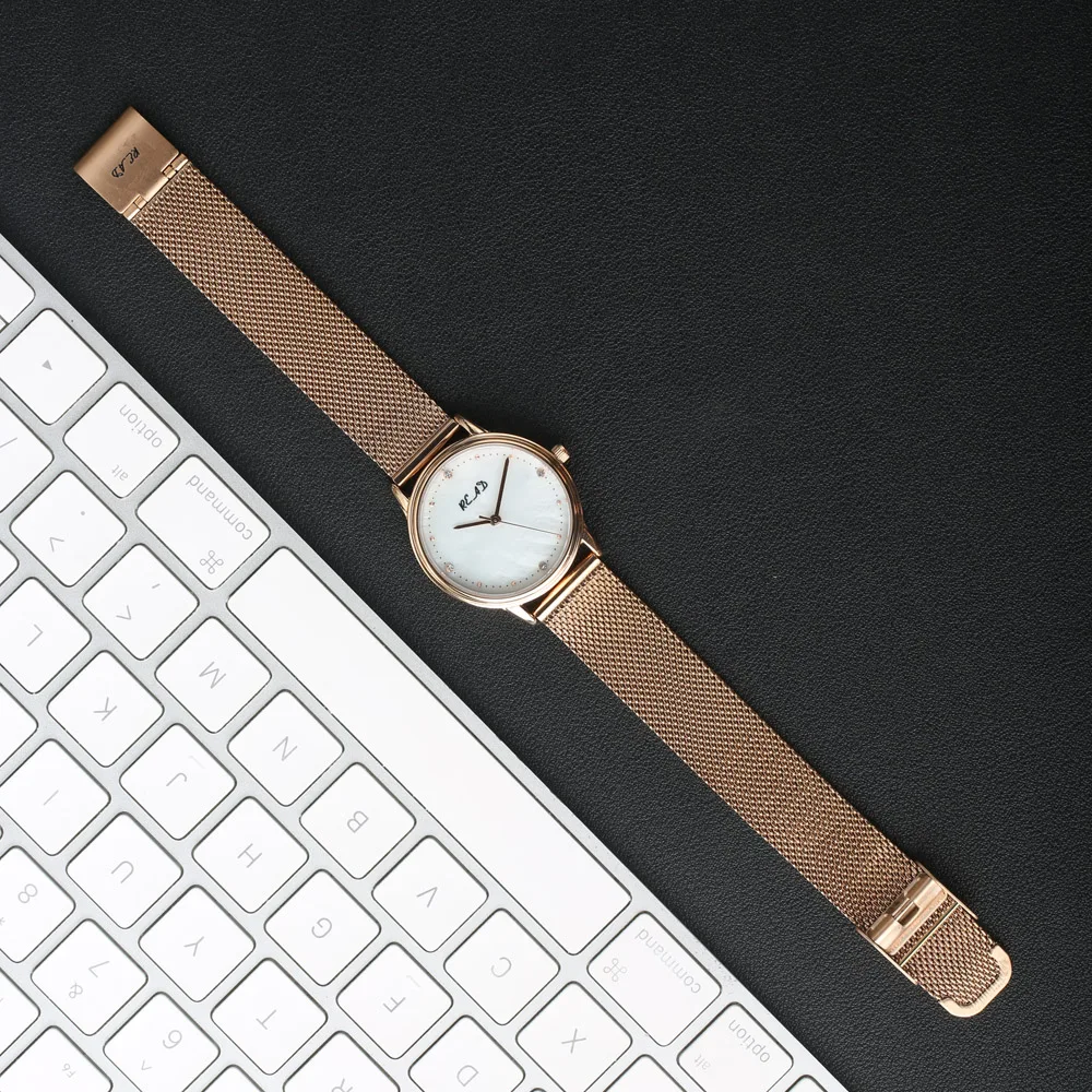 Fashion Ladies Watch, Waterproof Stainless Steel Mesh Watch For Woman, Elegant Women's Quartz Steel Watches Female Reloj