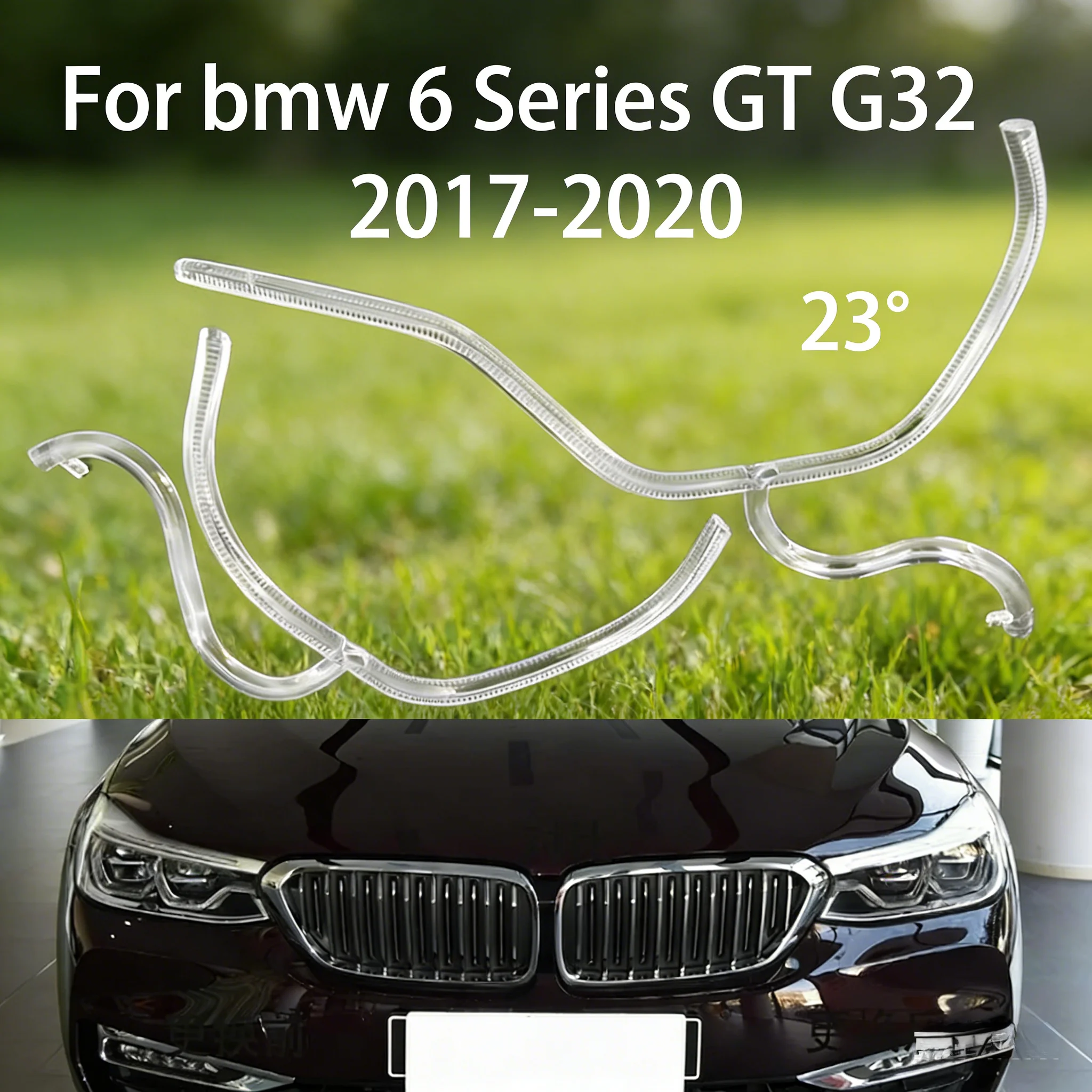 

For BMW 6 Series GT G32 2017-2020 LED DRL Light guide plate Light guide tube Headlight Daytime Running Light Guide Angel Eye