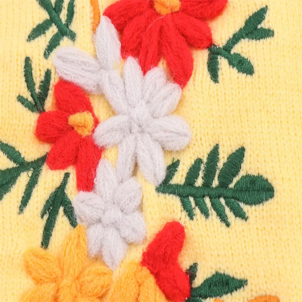 2025 Nuovi abiti da donna Cardigan con orlo irregolare ricamato semplice e versatile alla moda in stile europeo e americano