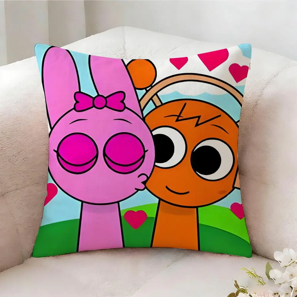 S-sprunki Beat Game Kissenbezug, beidseitig bedruckt, Sofakissen, Kopfteilkissen für Schlafzimmer – Detail 26