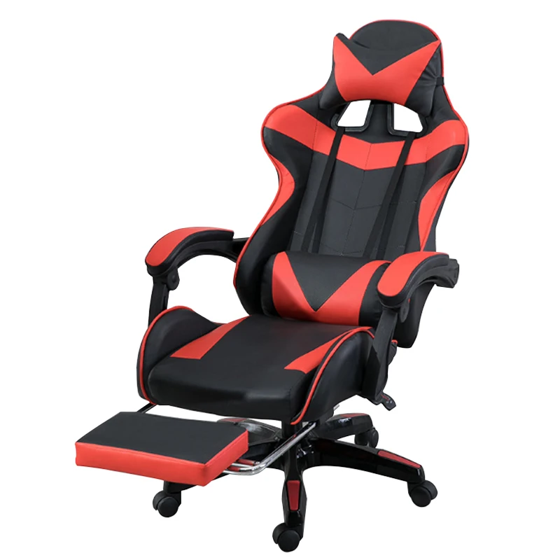 Footrest Ergonomic Silla Gamer Racing Gamer Chair with PU Leather Computer Gaming Chair