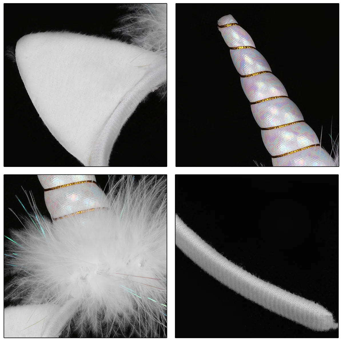 1Pcs Unicorn Hairband Cat Ears Design Glowing Headband for Girls Children Adults Comfortable Party Hair