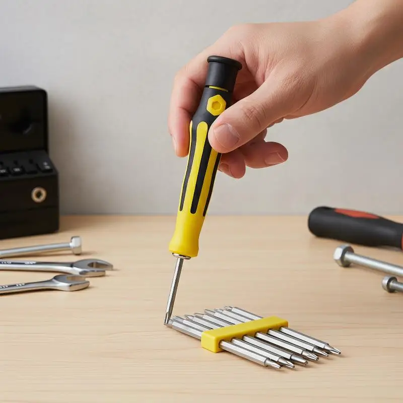 12 In 1 Screwdriver Set Home Multifunctional Precision Handheld Maintenance Tool Magnetic Bit Cross Flat Shaped Screwdriver Head