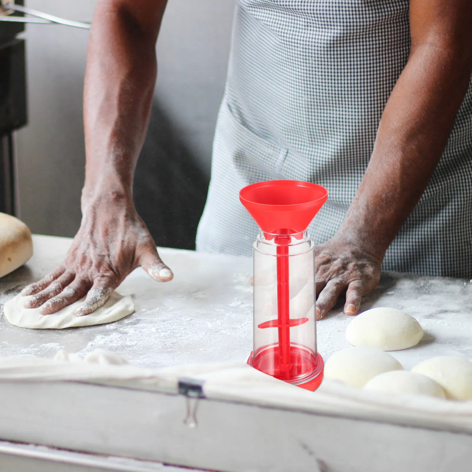 Household Flour Sifter Reusable Plastic Handheld Rotating Sieve Baking Tool Fine Mesh Kitchen Strainer for Home Baking