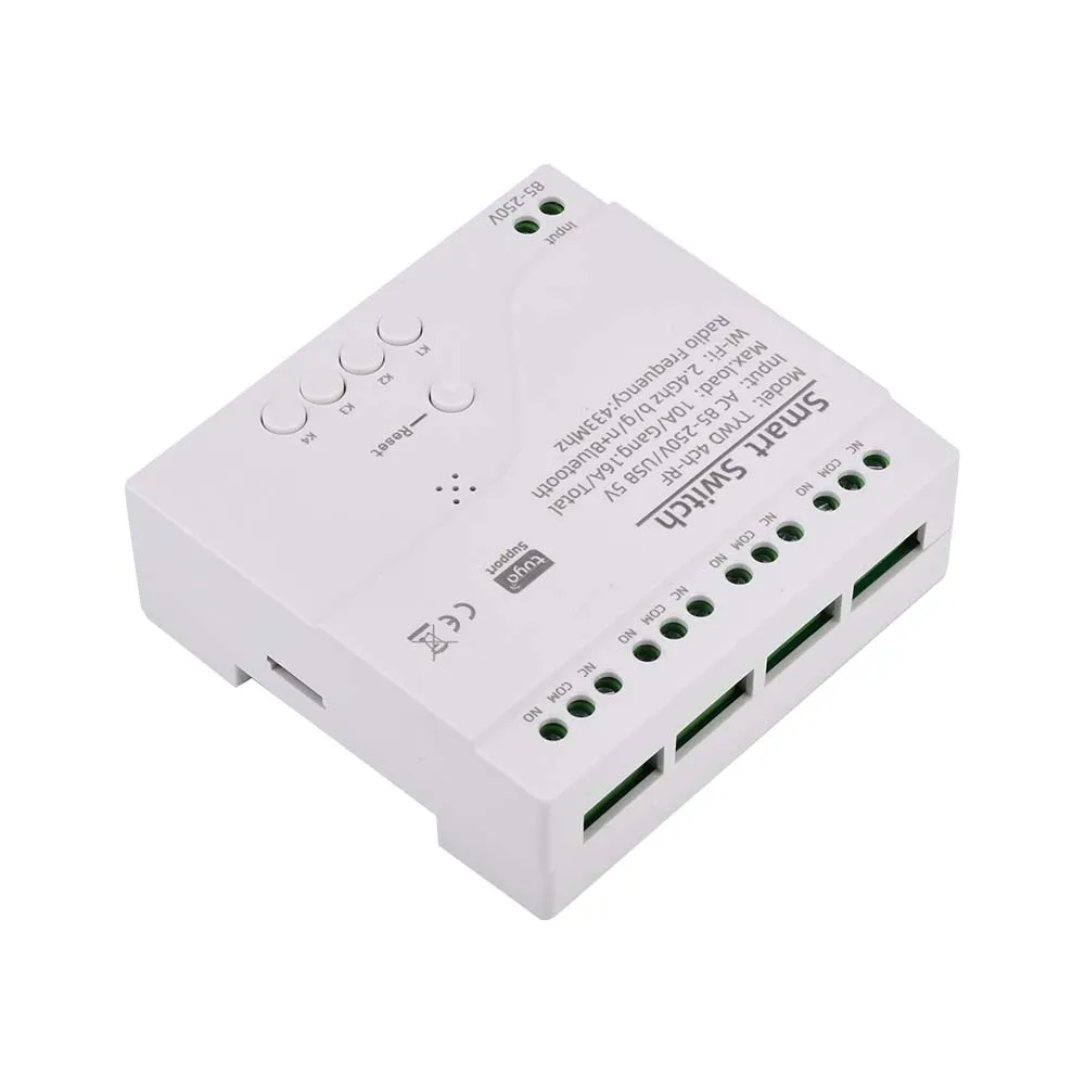 Tuya Smart Wifi Motor Switch Module 5V 12V 32V 220V RF 433 Radio Remote Control 4 Channels Inching Relay for Alexa Google Home