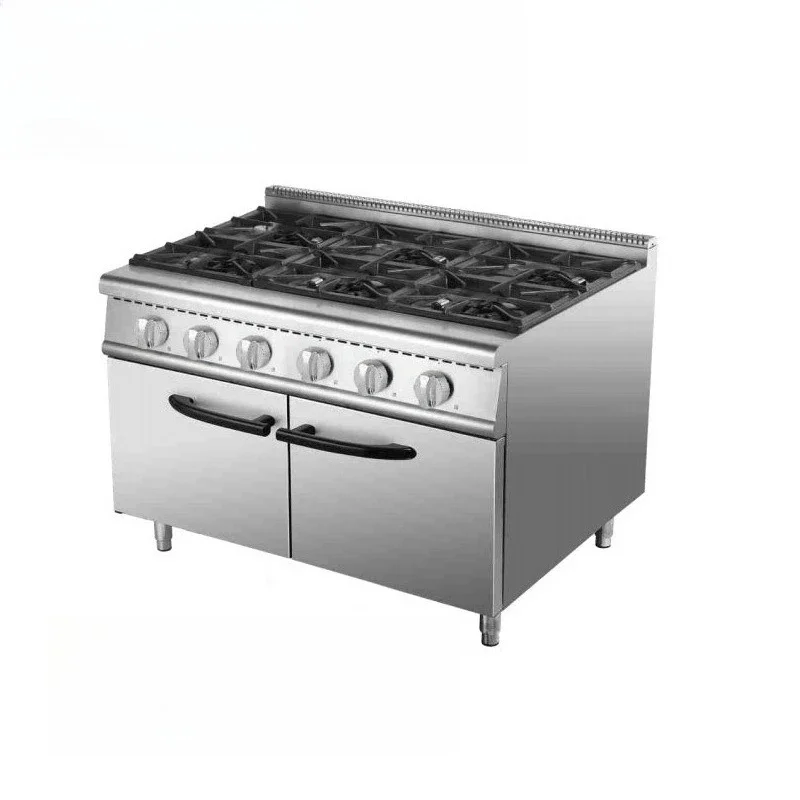 Stainless steel electric cooking stove cabinet oven combination kitchen equipment