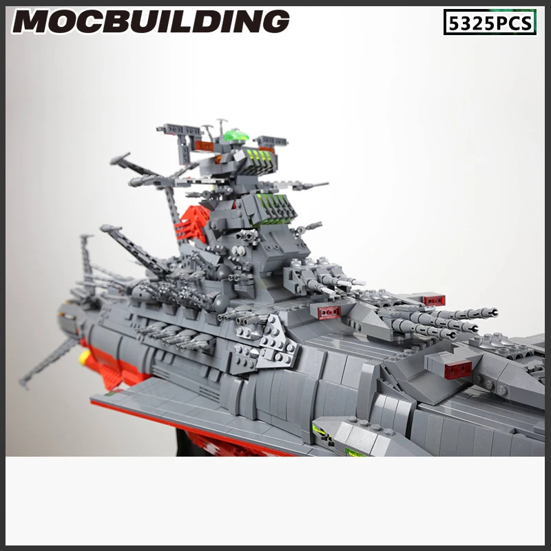 Space Battleship Yamato Model MOC Building Blocks Star Frigate DIY Bricks Creative Assembly Toys Christmas Gift Birthday