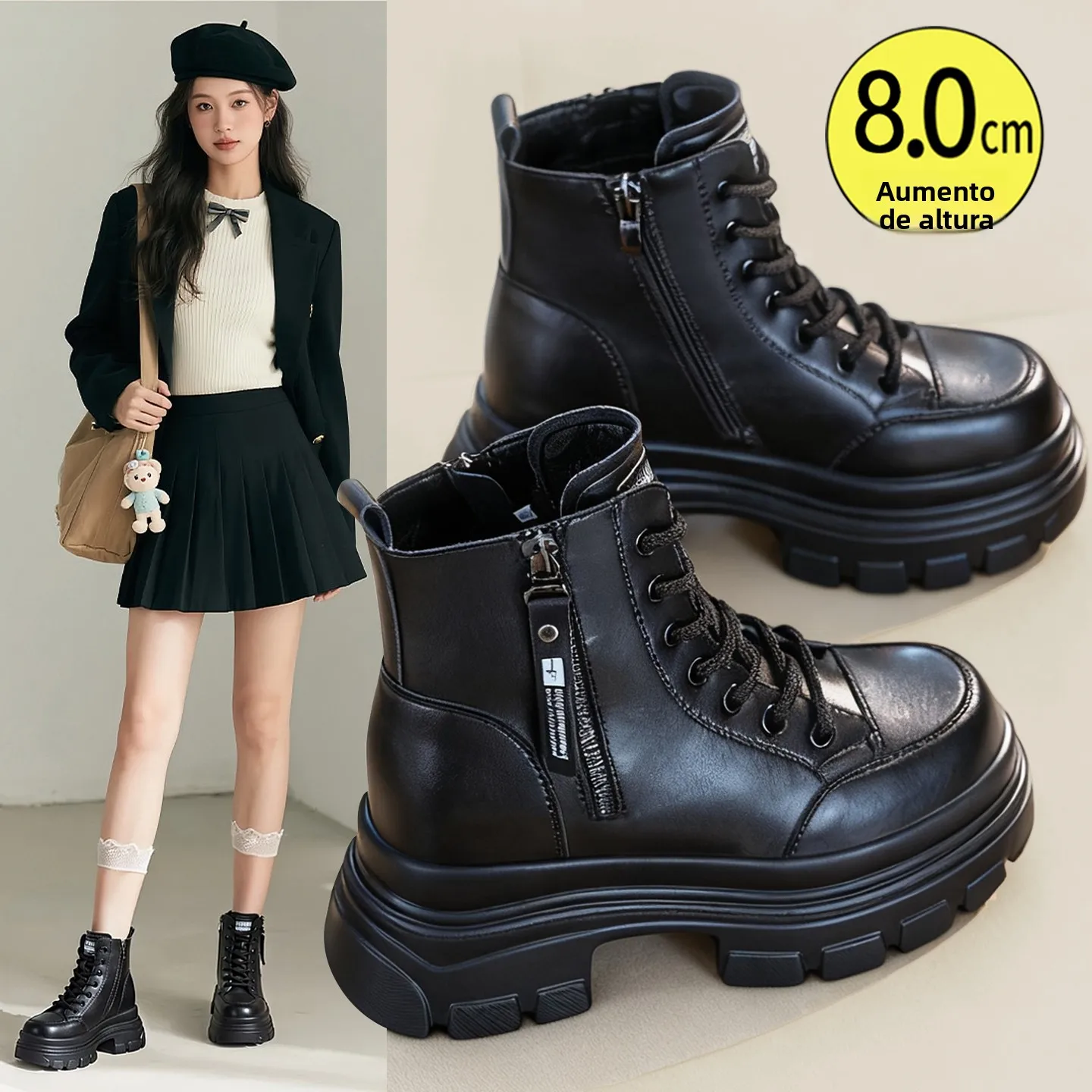 bottes-noires-a-semelle-epaisse-pour-femme-doublees-polaire-a-talon-haut-style-britannique-hauteur-accrue-de-8-cm
