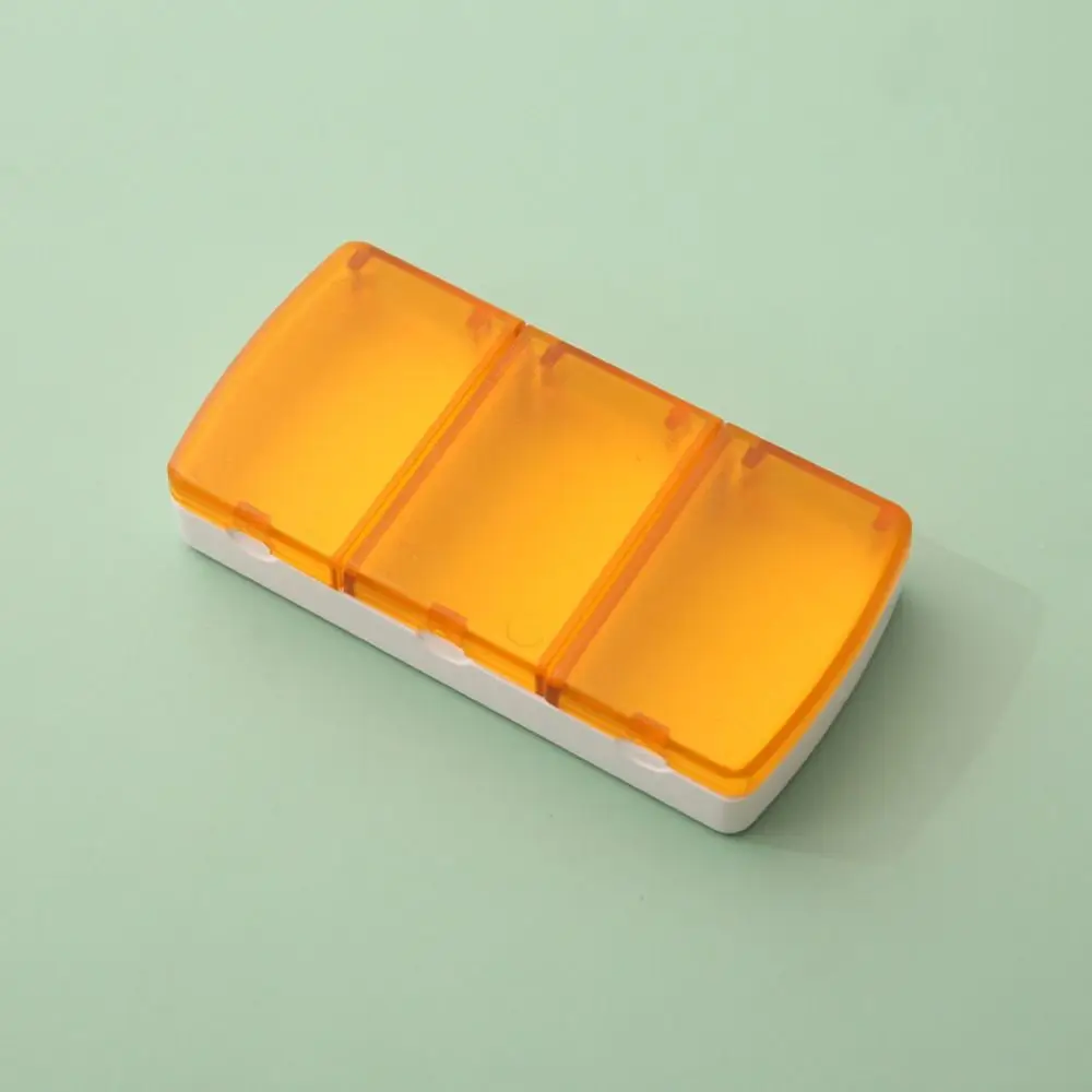 Portable 3 Grids Medicine Box Organizer Creative Pill Box Multi-purpose Waterproof Tablet Splitter Travel