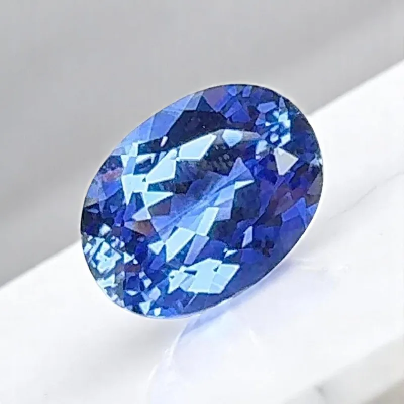 ジュエリー作り用の宝石,実験室で栽培,サファイア,コーンフラワー,ロイヤルブルー,楕円形カット,10x14mm, 8カラット,vvs1,agl証明書
