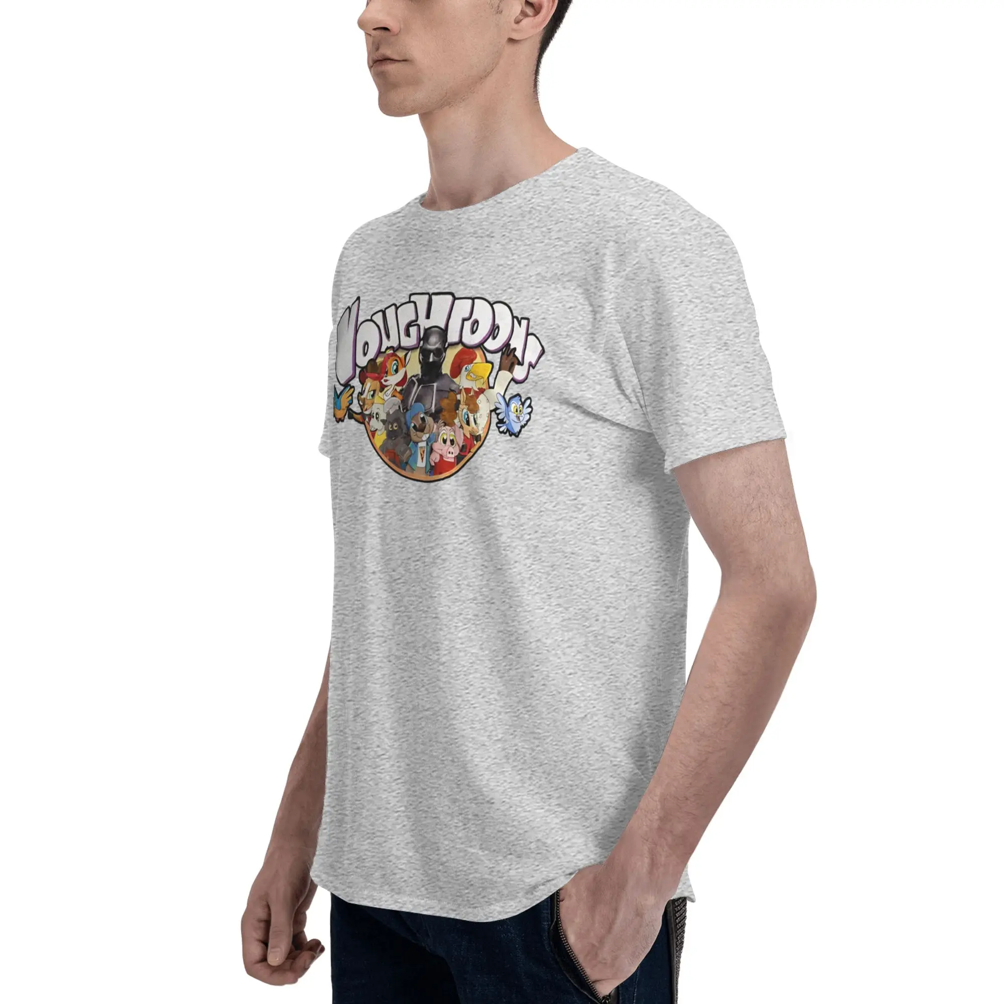 Black Noir and Friends (Distressed) Lustiges T-Shirt aus 100 % Baumwolle. The Boys Tees Tops für Herren – Detail 5