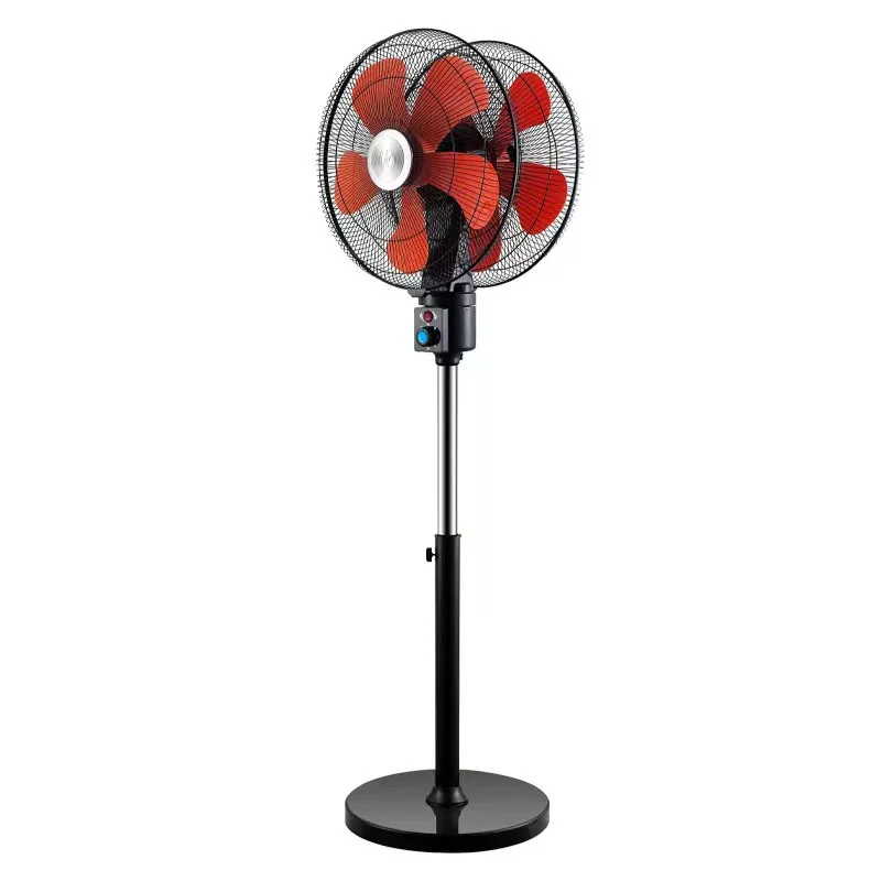 

Double head electric fan 360 degree rotating fan commercial large gear 18 inch floor fan large wind