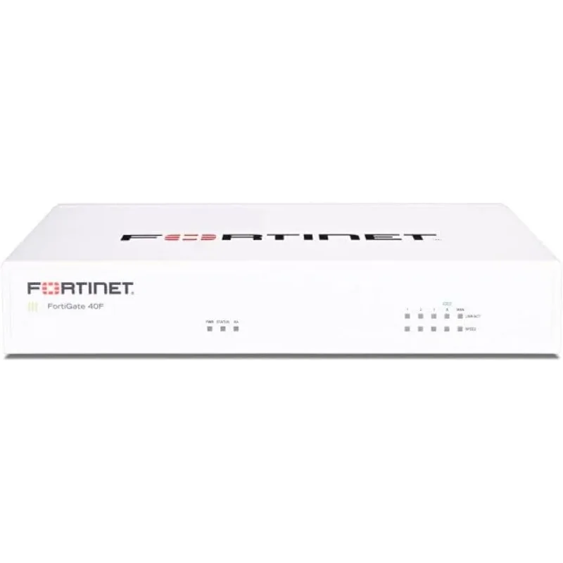 FortiGate-40F Firewall Appliance - 5 Gigabit Ethernet RJ45 Ports, Ideal for Small Businesses (Appliance Only, No Subscription)