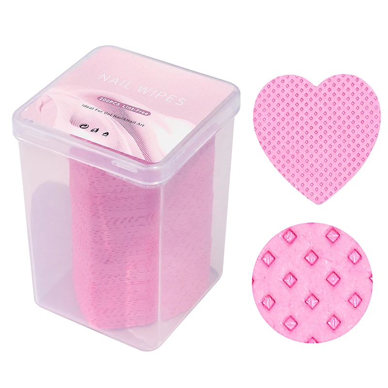 200pc Gel Nagellack Entferner Tücher Reiniger Maniküre Nagel Entferner Lint-Freies Baumwolle Tücher Reiniger Papier Pad Make-Up werkzeug Großhandel