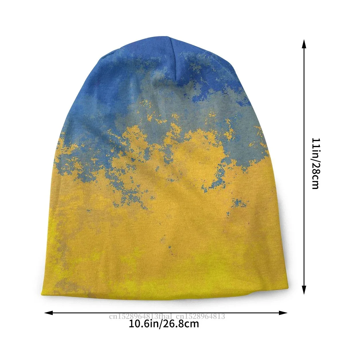 Flag Blue Yellow Bonnet Homme Fashion Thin Hat Ukrainian Skullies Beanies Caps For Men Women Style Fabric Hats