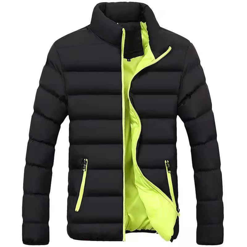 Heren Verdikte Herfst/Winter Sport Katoenen Jas Opstaande Kraag Vest Outdoor Gewatteerd Casual Jack Warme Jas