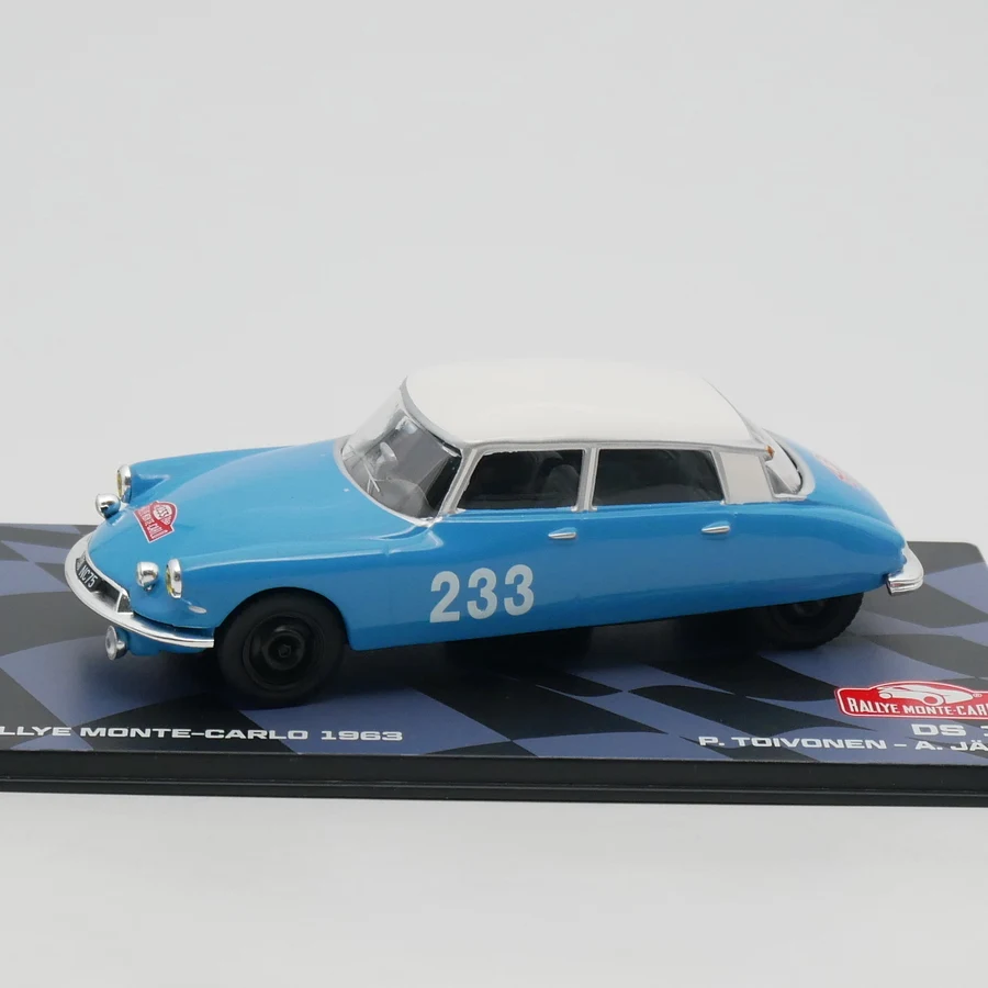 ダイキャスト Ixo 1:43 スケールシトロエン DS 19 WRC 1963 合金車モデルグッズ玩具ギフトお土産ディスプレイ飾り