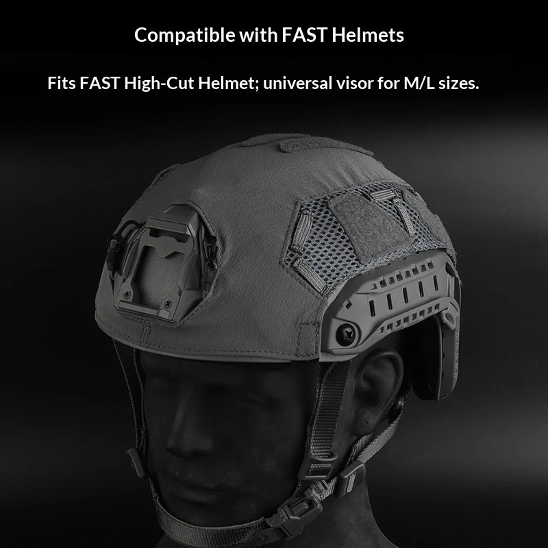 Copertura per casco tattico per caschi delle forze speciali veloci, accessori per casco in tessuto protettivo, caschi dal taglio ultra alto