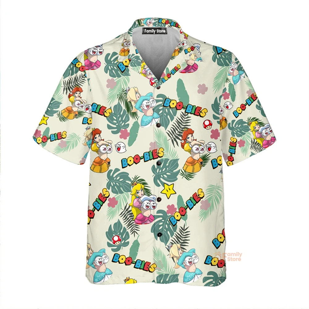 Awaii-Camiseta divertida para hombre con estampado 3D, Tops de playa hawaianos holgados, pantalón corto informal, blusa con solapa de manga, ropa de calle para hombre