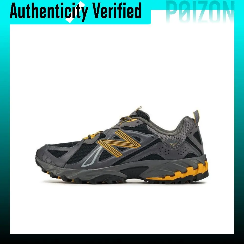 New Balance 610T Outdoor Shoes Unisex Low-top Black Gray Yellow ML610TAK