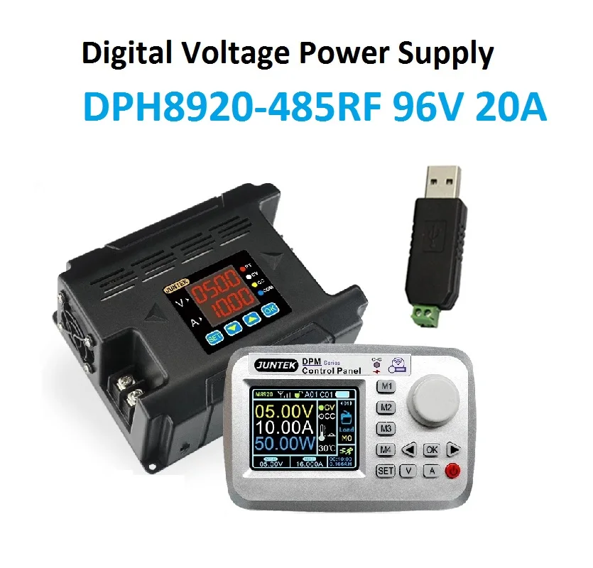 DPH8920-485RF DPH8920-RF Цифровой источник питания понижающего преобразователя 96 В 20 А Пульт дистанционного управления Программируемая связь постоянного тока RS485