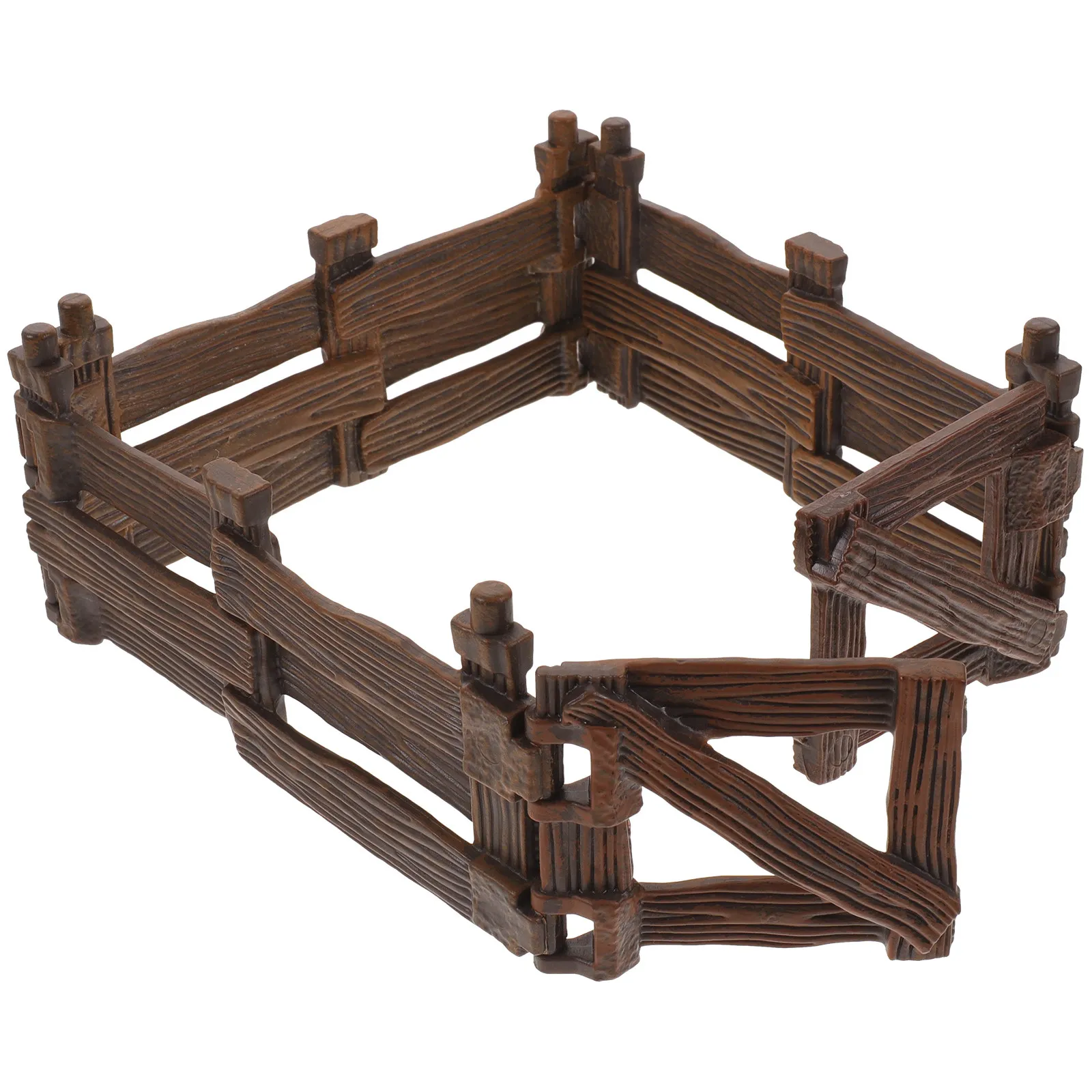 

1Set Mini Plastic Simulated Fence Garden Fence Decorations for DIY Micro Landscape Flower Pot Ornament Scene Layout Micro