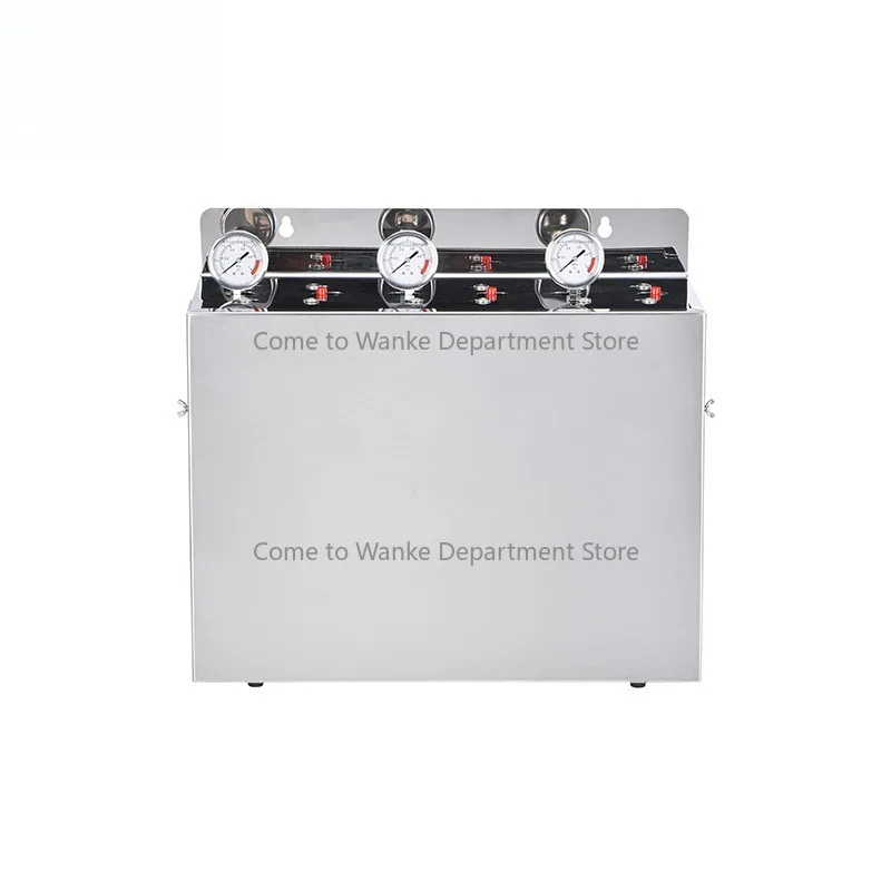 WATER MARK 3-Stage Manual 10-Inch Stainless Steel Jumbo Big Blue Whole House Water Filtration System for Outdoor Car RV