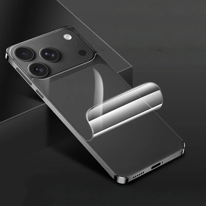 Zurück Hydrogel Film Kamera Objektiv Schutz für IPhone 17 Pro Max 17 Air 17 Pro Weiche Faser Schutz Film Hintergrund Abdeckung