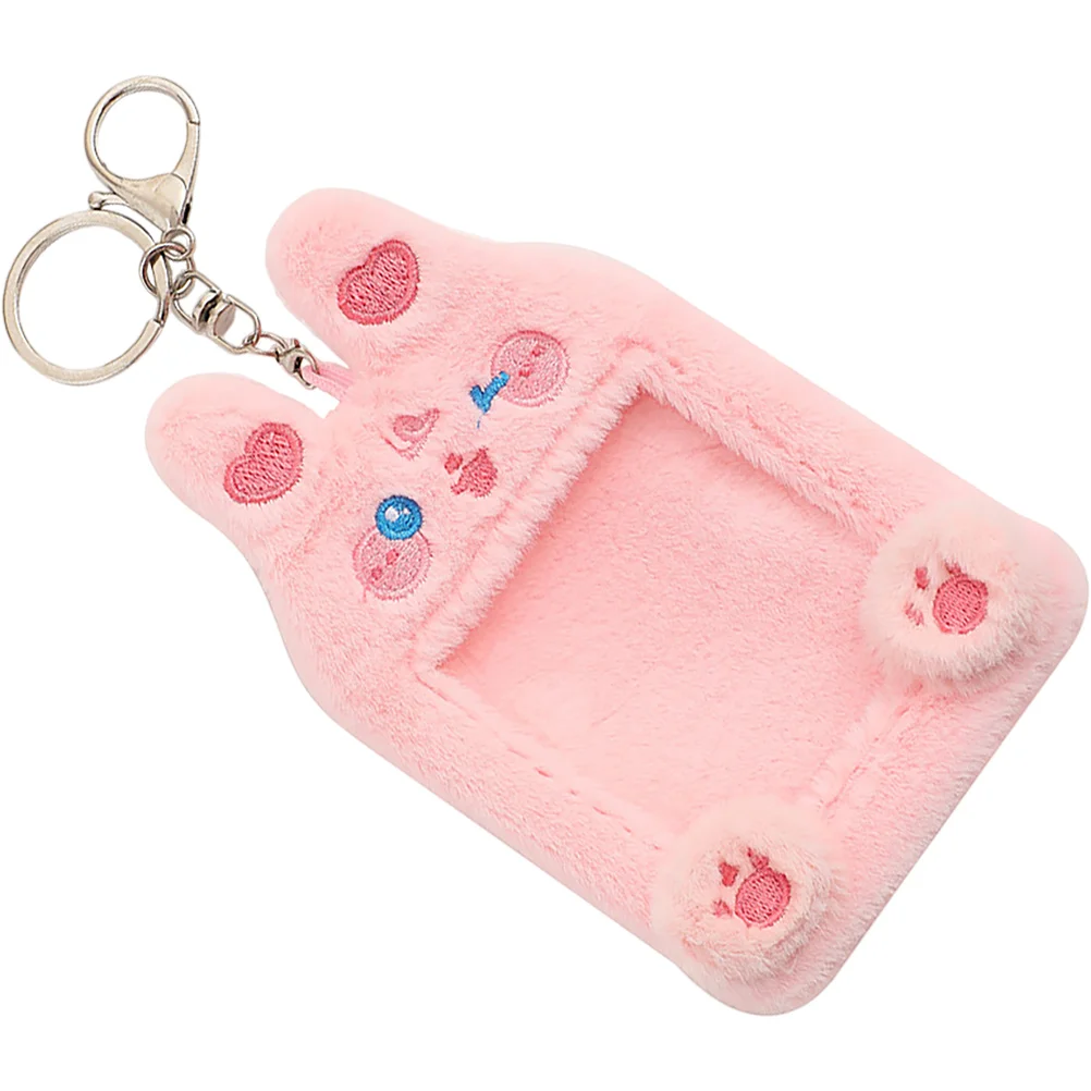 Card Sleeves Visible Holder Id Stuffed Animal Postcards Keychain Fabric Plush Cover Girl Animals