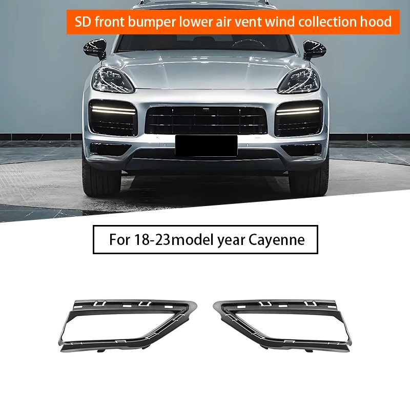 

Front bumper lower air intake deflector for Porsche Cayenne SD/GTS 2018-2023 9Y0807675B041 9Y0807676B041