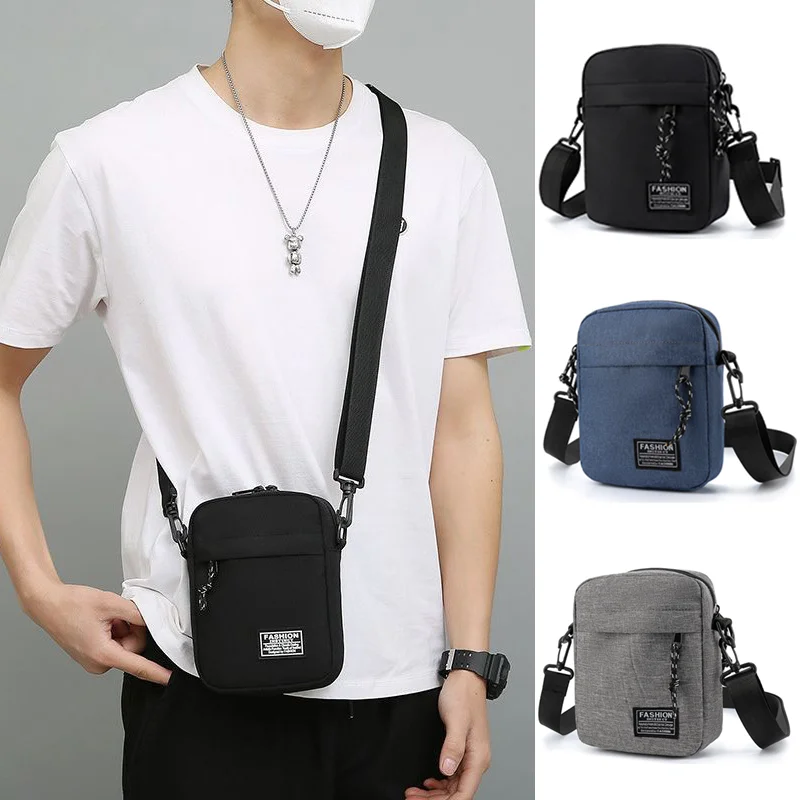 New Oxford Cloth Fashion Lightweight Crossbody Bag Mobile Phone Bag Multi-functional Household Travel Shoulder Bag Waterproof