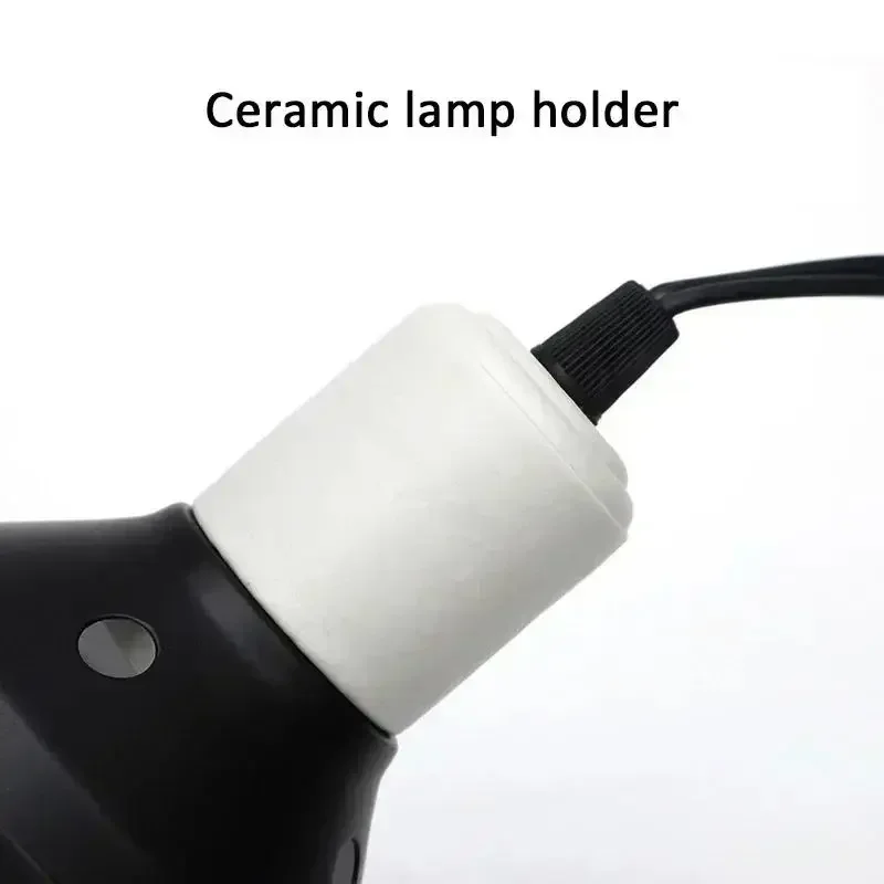 EU E27 Reptile Heating Lampshade UVA Amphibious Insulation Lamp Light UVB Anti-scalding Spotlight Cover for Lizard Turtle Snake