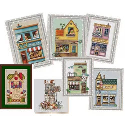 ZZ9663 Cross Stitch Set Cross-stitch Kit Embroidery Needlework Craft Package Cotton Fabric Floss Homfun Painting Animal Crossing