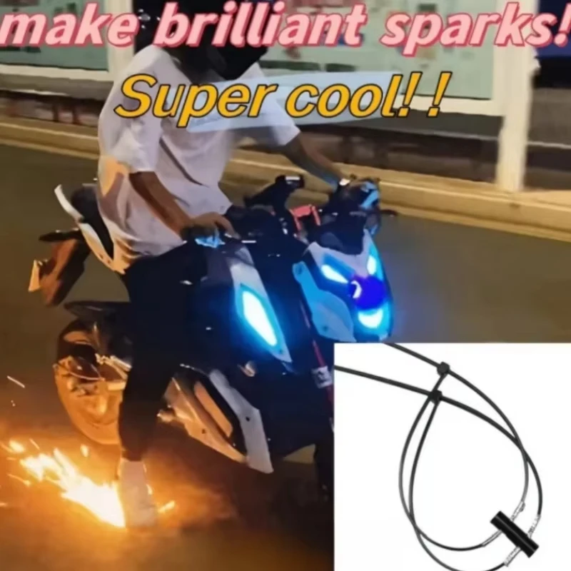 3pc/5pcs Sole Spark Stone Motorcycle Cool Sparkling Props Foot Brake Ground Spark Flint Magnesium Rod Bicycle Motorcycle Sparks