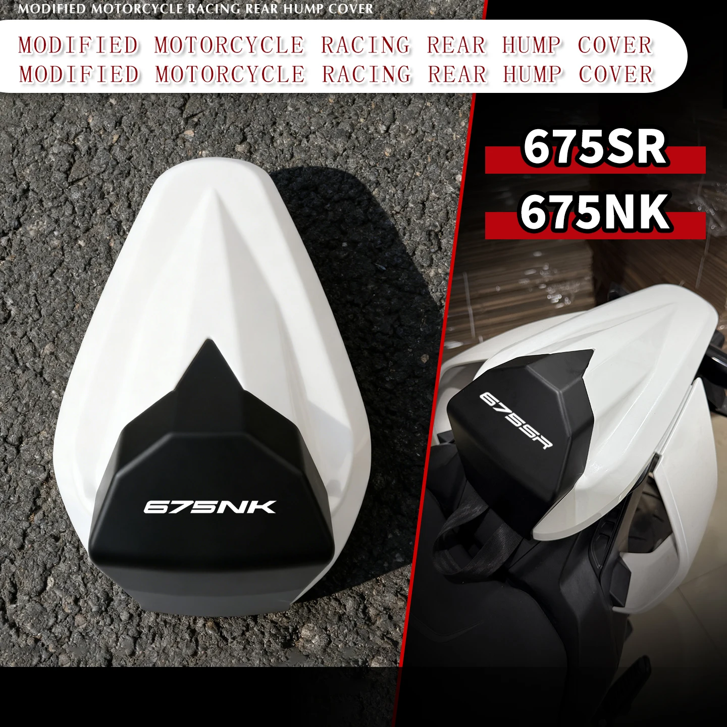 

Fit For 675SR 675NK 675 SR 675 NK 2024 2025 2026 Motorcycle Accessories Rear Passneger Seat Cover Tail Section Fairing Cowl