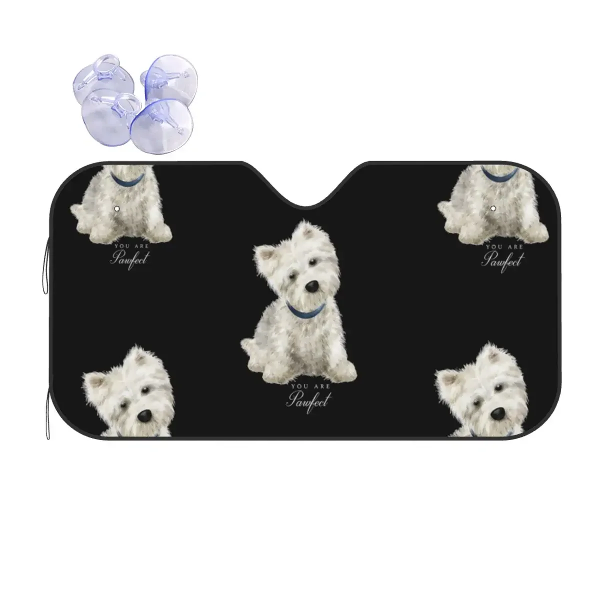 

Милый солнцезащитный козырек для собак и животных, 70x130 см, милая алюминиевая фольга, чехол для лобового стекла автомобиля, защита от ультрафиолета