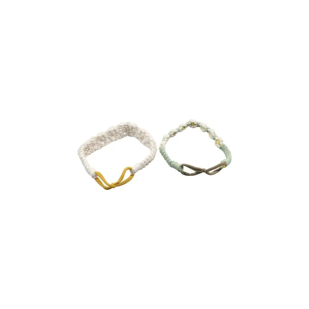 

Ethnic Style Braided Rope Elastic Hair Band Flower Turban Macrame Hair Band Crochet Bandana Women Hair Scarf Bohemian Headband