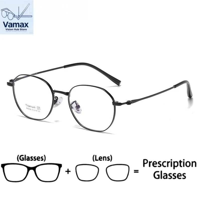 VAMAX Fashionable Geometric Eyewear Women Minimalist Chic Frame Blue Light Blocker Prescription Lenses Available