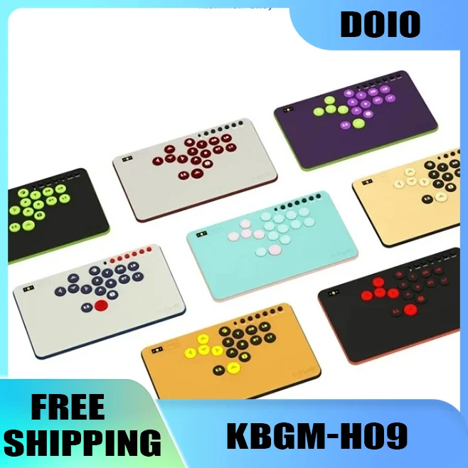

DOIO HITBOX KBGM-H09HE Магнитный переключатель Клавиатура из алюминиевого сплава PBT Эргономичная игровая клавиатура Поддержка PS4 PS5 Переключатель ПК Паровые подарки