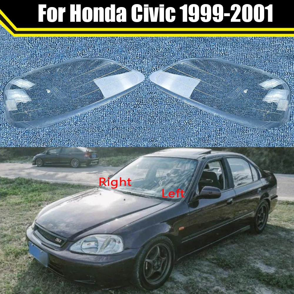 

Auto Head Light Caps For Honda Civic 1999-2001 Car Headlight Cover Headlamp Shell Lampcover Lampshade Lamp Glass Lens Case