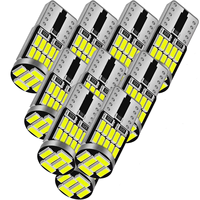 2/4/10X T10 W5W LED Bulb CANBUS No Error 12V 4014-26SMD 400LM 6500K Super Bright White Car Interior Dome Door Maps Trunk Lights