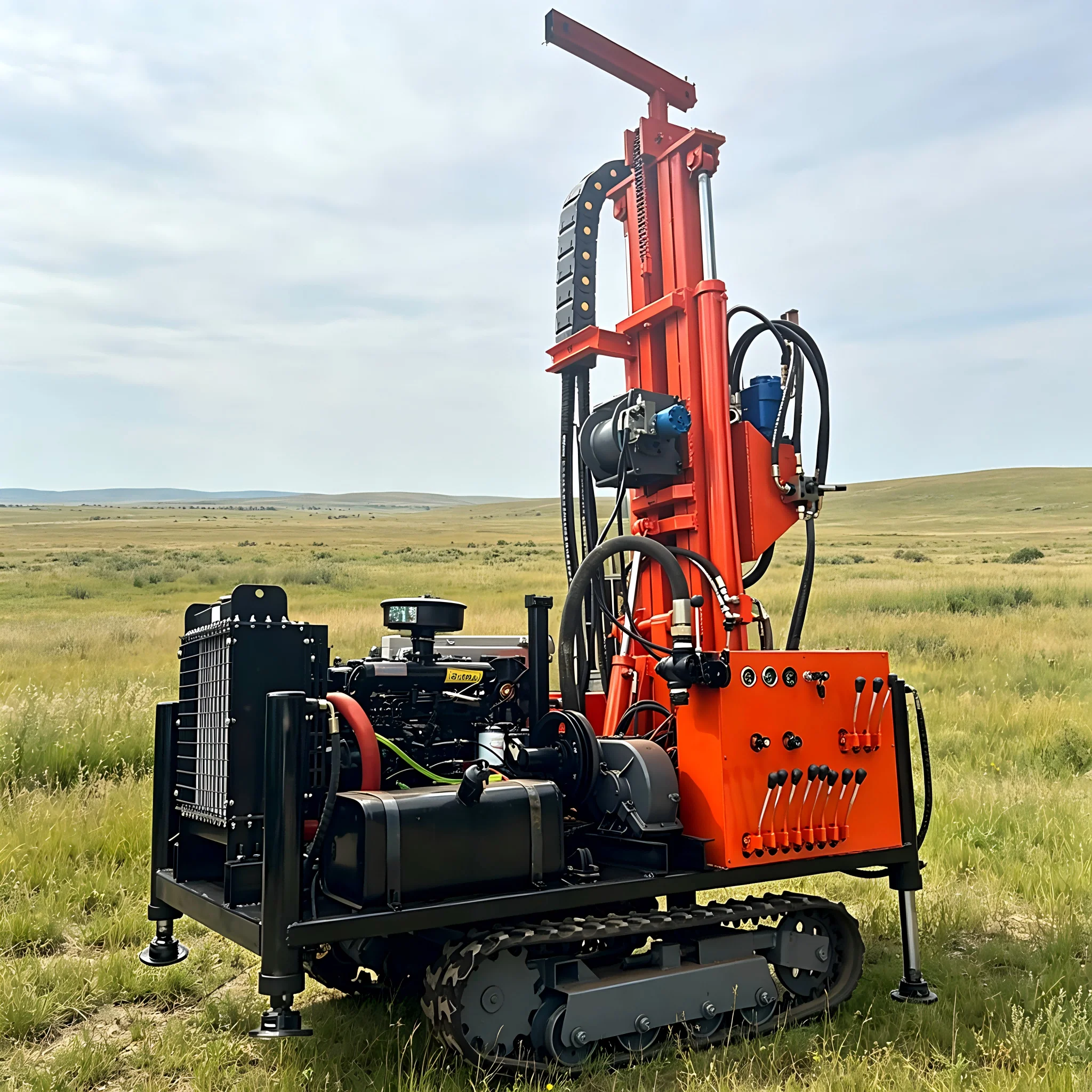Customized Best-Selling 200m Water Well Drill Rig Featuring Hydraulic Outriggers
