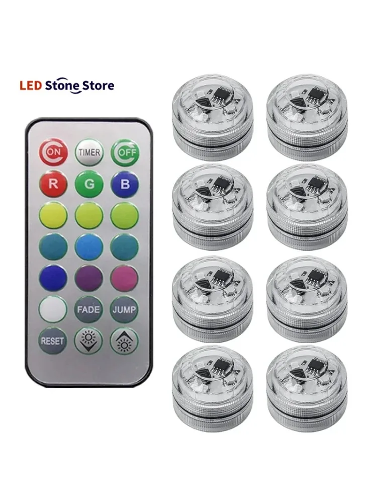 AliExpress NONE Wireless Adhesive LED Car Interior Ambient Light Remote Control Decoration Auto Roof Foot Atmosphere Lamp Bicycle Tail Light