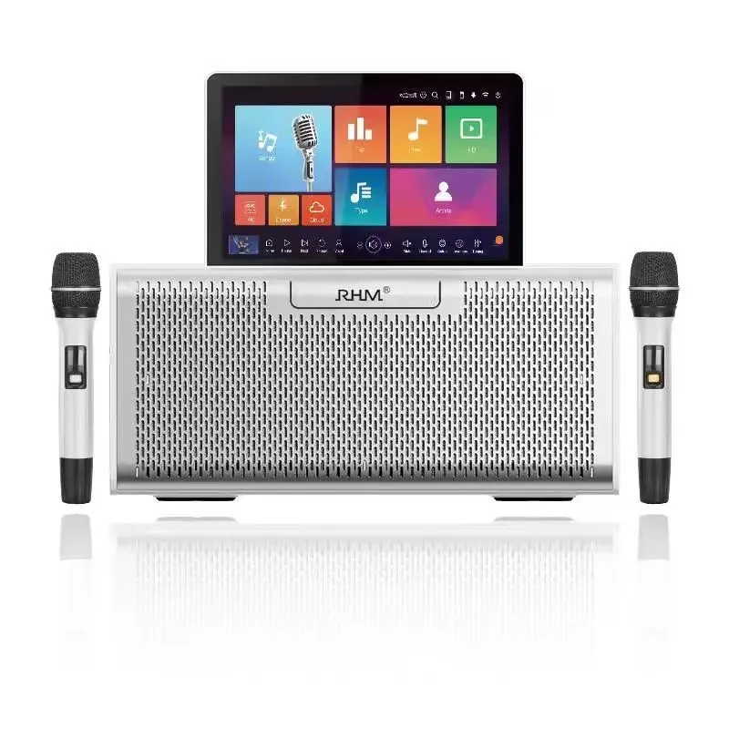 All-In-One Karaoke Multifunctional New Model Player Built-In Amplifier With Wireless Microphone Multi-touch Smart Screen
