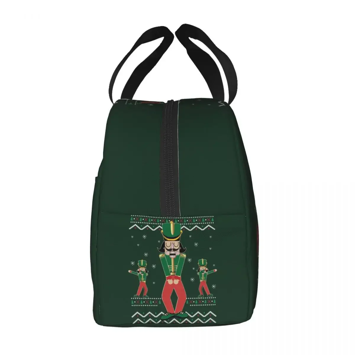 Custom Christmas Nutcracker Dabbing Lunch Bag Men Women Cooler Warm Insulated Lunch Boxes for Adult Office